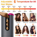 Gray gold Automatic Hair Curling Wand, Tangle-Free Design, Portable USB Charging Rotating Curling Iron with Ceramic Barrel, Suitable for Long Hair, Fast, Ideal for Hairstyling