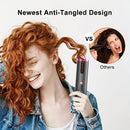 Gray gold Automatic Hair Curling Wand, Tangle-Free Design, Portable USB Charging Rotating Curling Iron with Ceramic Barrel, Suitable for Long Hair, Fast, Ideal for Hairstyling