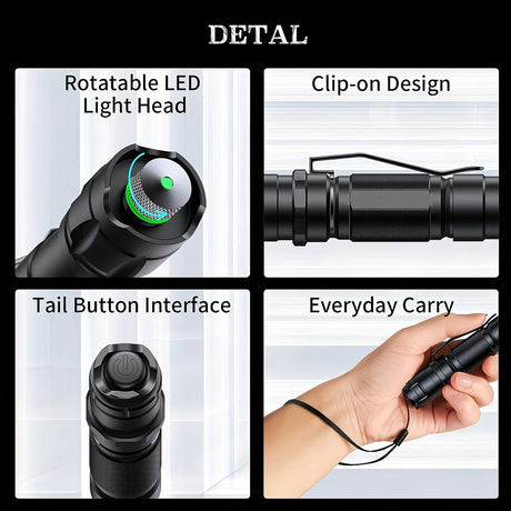 1 piece Red High-Power Red Laser Pointer, Laser Pointer for Indoor Meetings, Tactical Laser Flashlight for Outdoor Camping and Hiking