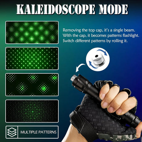 1 piece Red High-Power Red Laser Pointer, Laser Pointer for Indoor Meetings, Tactical Laser Flashlight for Outdoor Camping and Hiking