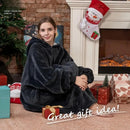 Ultra-Soft Fleece Wearable Blanket Hoodie, Unisex Hooded Large-Pocket Lazy Warm Home Wear(pink)