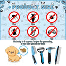 4-Piece Pet Dematting Comb Set – Deshedding & Flea Comb for Cats & Dogs, Fine Tooth & Double-Sided Grooming Tools, Long & Short Hair