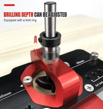 35mm Hinge Drilling Positioning Tool: Adjustable Offset and Controllable Depth, Precision Drilling Done in One Step