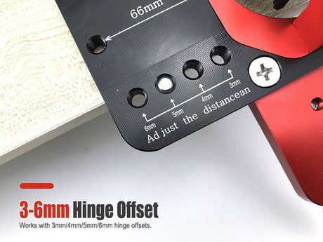 35mm Hinge Drilling Positioning Tool: Adjustable Offset and Controllable Depth, Precision Drilling Done in One Step