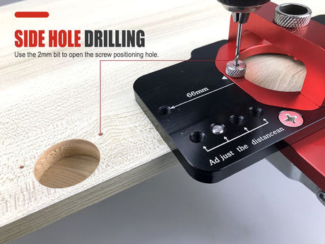 35mm Hinge Drilling Positioning Tool: Adjustable Offset and Controllable Depth, Precision Drilling Done in One Step