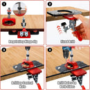 35mm Hinge Drilling Positioning Tool: Adjustable Offset and Controllable Depth, Precision Drilling Done in One Step