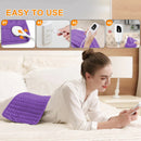 Dark grey This large heating pad (24" x 12") features 6 temperature levels and 4 timer settings, with rapid heating and auto-off functions. It is portable, machine-washable, and suitable for the neck, back, legs, abdomen, and knees—an ideal gift for holid
