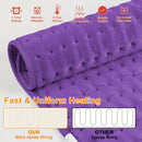 Dark grey This large heating pad (24" x 12") features 6 temperature levels and 4 timer settings, with rapid heating and auto-off functions. It is portable, machine-washable, and suitable for the neck, back, legs, abdomen, and knees—an ideal gift for holid
