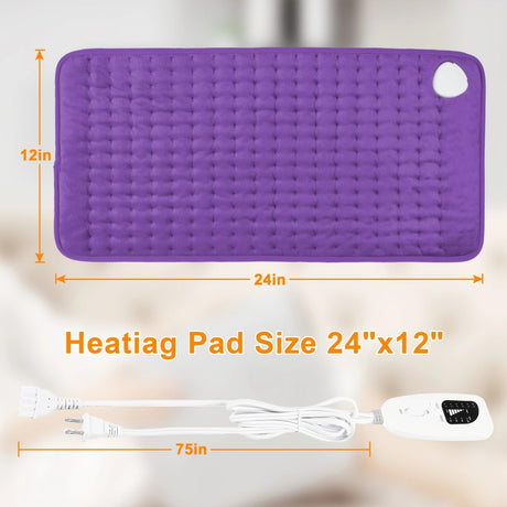 Dark grey This large heating pad (24