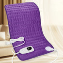 Dark blue This large heating pad (24" x 12") features 6 temperature levels and 4 timer settings, with rapid heating and auto-off functions. It is portable, machine-washable, and suitable for the neck, back, legs, abdomen, and knees—an ideal gift for holid