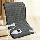 Dark blue This large heating pad (24" x 12") features 6 temperature levels and 4 timer settings, with rapid heating and auto-off functions. It is portable, machine-washable, and suitable for the neck, back, legs, abdomen, and knees—an ideal gift for holid