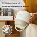 Portable Electric Lunch Box – 65°C Constant Rapid Heating, 304 Stainless Steel Removable Inner Container, 360° Leak-Proof with Handle, Ideal for Office/Car/Camping(GREY)