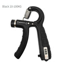Adjustable Heavy-Duty Grip Strengthener with Counter, 10-100kg – Powerful Forearm and Wrist Builder for Complete Muscle Training & Strength Conditioning(GREY+BLACK)
