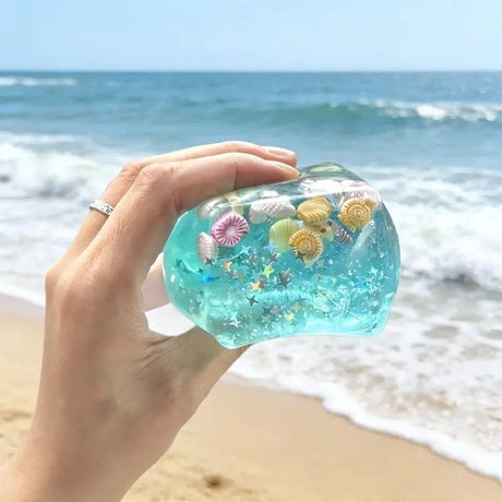 Slow Rise Squishy Toy Starfish Ocean Island Maltose Style Soft Slow Rebound Stress Relief Fidget Sensory Toy 3cm Cute Kawaii Desk Decor