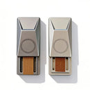 Zinc Alloy Cyber Pusher Click Coin, Mini Metal Fingertip Stress Reliever, EDC Crisp Click Sound Office Desk Toy(khaki)