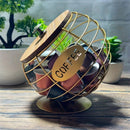 1pc Unique Coffee Capsule Basket Iron Coffee Pod Holder with Slanted Design for Home Bar and Cafe Display。black