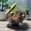 1pc Unique Coffee Capsule Basket Iron Coffee Pod Holder with Slanted Design for Home Bar and Cafe Display。black