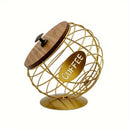 1pc Unique Coffee Capsule Basket Iron Coffee Pod Holder with Slanted Design for Home Bar and Cafe Display.golden