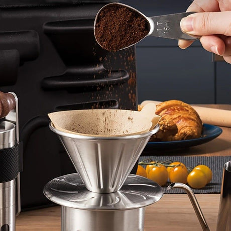 6-Piece Pour Over Coffee Set, Coffee Machine Gift Box, Pour Over Coffee Kettle, Coffee Cup, Coffee Bean Grinder Set.inherent/true qualities