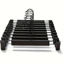 20pcs Super Anti-Slip Pants Hangers with Clips, Thickened Plastic Dual-Use Skirt/Pants Hangers, Seamless Anti-Mark Home Drying Racks, Wardrobe Organizer Essential.