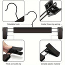 20pcs Super Anti-Slip Pants Hangers with Clips, Thickened Plastic Dual-Use Skirt/Pants Hangers, Seamless Anti-Mark Home Drying Racks, Wardrobe Organizer Essential.