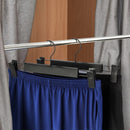 20pcs Super Anti-Slip Pants Hangers with Clips, Thickened Plastic Dual-Use Skirt/Pants Hangers, Seamless Anti-Mark Home Drying Racks, Wardrobe Organizer Essential.