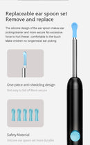 8-Piece Smart Visual Ear Cleaner, 1080P HD AI Warning, IP67 Waterproof Silicone Soft Tip, Safe and Comfortable Comfortable(white))