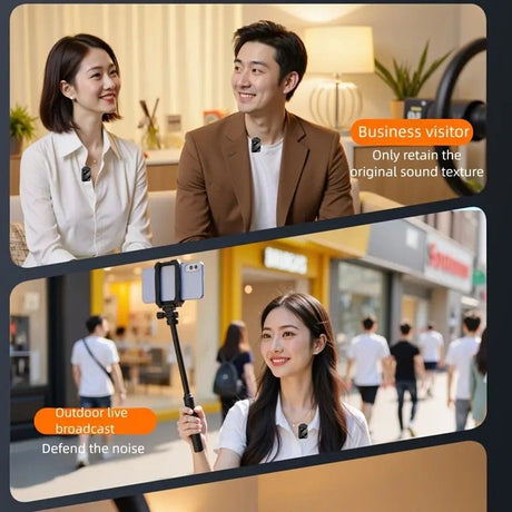 2.4G Wireless Lavalier Microphone: Multi - person, Full - scenario Audio, 25m HD Noise - reduction