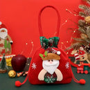 Christmas Plush Bell Bags 3-Pack: Snowman, Reindeer & Santa, Filled with Joy and Surprise