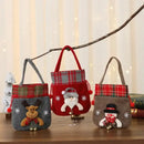 Christmas Plush Bell Bags 3-Pack: Snowman, Reindeer & Santa, Filled with Joy and Surprise