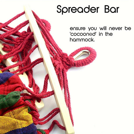 Outdoor Camping Hammock Portable Travel Swing Balance Hammock for Beach Hiking Backyard Relax Chai(2.8*1.5m  RED)