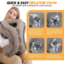 Inflatable Travel Pillow | Multi-Scene Ergonomic Design, 3-Second Inflate/Deflate, Relieves Travel Fatigue.BLUE
