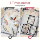 2PCS Fashionable PVC makeup bag, large capacity and easy to clean, with zipper closure. Ideal for travel and daily use, a high-quality storage choice.