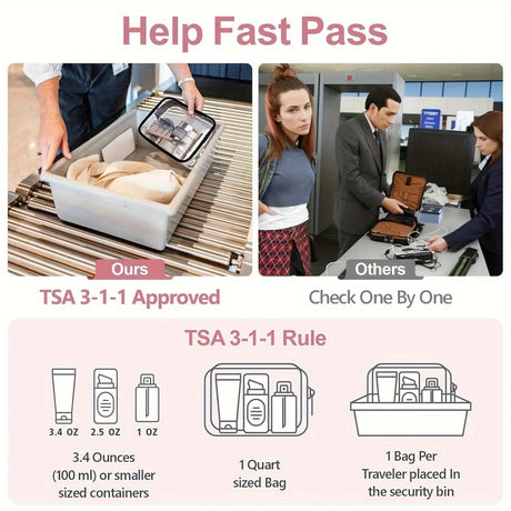 2PCS Fashionable PVC makeup bag, large capacity and easy to clean, with zipper closure. Ideal for travel and daily use, a high-quality storage choice.