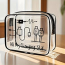 2PCS Fashionable PVC makeup bag, large capacity and easy to clean, with zipper closure. Ideal for travel and daily use, a high-quality storage choice.