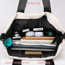White Large-capacity travel tote bag, lightweight carry-on luggage with shoulder strap, gym bag, portable laptop bag, ideal for short trips, hand-carry style.