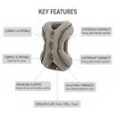 Inflatable Travel Pillow | Multi-Scene Ergonomic Design, 3-Second Inflate/Deflate, Relieves Travel Fatigue.(GREY)