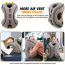 Inflatable Travel Pillow | Multi-Scene Ergonomic Design, 3-Second Inflate/Deflate, Relieves Travel Fatigue.(GREY)