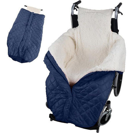 Winter Elderly Wheelchair Heating Blanket | Windproof & Fleece-Lined, Ideal for Both Outings and Home Use(BLACK)