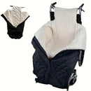 Winter Elderly Wheelchair Heating Blanket | Windproof & Fleece-Lined, Ideal for Both Outings and Home Use(GREY)