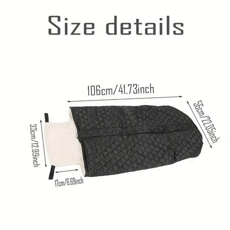 Winter Elderly Wheelchair Heating Blanket | Windproof & Fleece-Lined, Ideal for Both Outings and Home Use(navy blue)