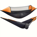 Sun-Protection Outdoor Hammock｜2-in-1 Detachable Mosquito Net, Portable Camping Essential.pitch green