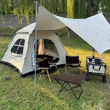 Portable Folding Camping Table Iron Outdoor Picnic Beach BBQ Tailgate Hiking with Storage Bag(GREEN)