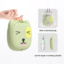 Car Folding Potty, cute cartoon design, folds in seconds for easy carrying, widened seat ring for comfort and stability, suitable for both home and travel.(GREEN)