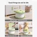 Car Folding Potty, cute cartoon design, folds in seconds for easy carrying, widened seat ring for comfort and stability, suitable for both home and travel.(GREEN)