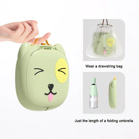 Car Folding Potty, cute cartoon design, folds in seconds for easy carrying, widened seat ring for comfort and stability, suitable for both home and travel.(YELLOW)