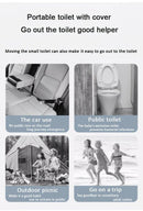 Car Folding Potty, cute cartoon design, folds in seconds for easy carrying, widened seat ring for comfort and stability, suitable for both home and travel.(YELLOW)