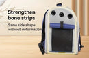 Cat Backpack Carrier - Lightweight, Foldable, Shape-Retaining Travel Bag for Cats and Small Dogs up to 8kg(Milk coffee color)