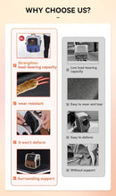 Cat Backpack Carrier - Lightweight, Foldable, Shape-Retaining Travel Bag for Cats and Small Dogs up to 8kg(Sakura powder)