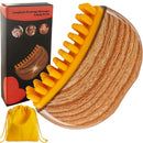 Dual-Sided Lymphatic Massage Brush: Silicone Boosts Circulation, Gua Sha Lifts, Wet & Dry Use, Essential Home Sculpting Tool(Deep wood grain)